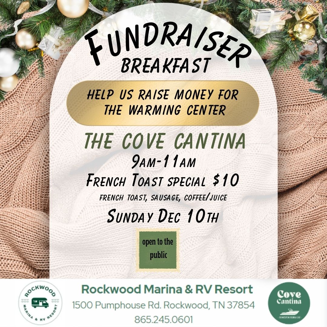 Fundraiser Breakfast for The Warming Center Rockwood Marina & RV